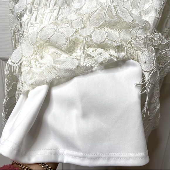 Lulu’s Delia White Lace Strapless Midi Dress size Medium - Picture 14 of 16